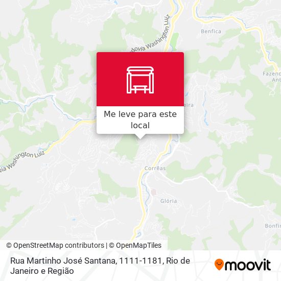 Rua Martinho José Santana, 1111-1181 mapa