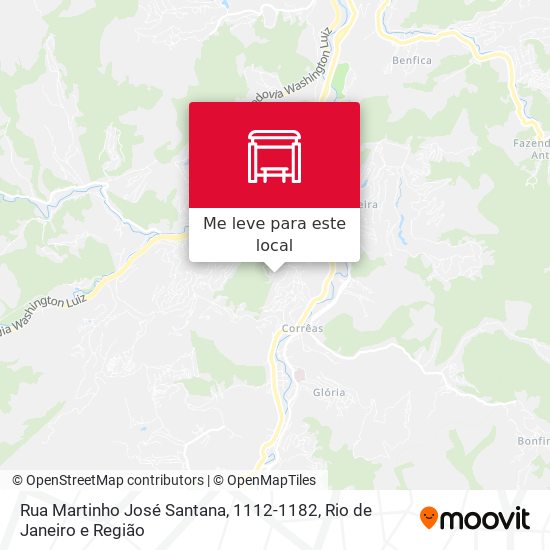 Rua Martinho José Santana, 1112-1182 mapa