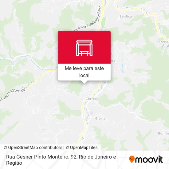 Rua Gesner Pinto Monteiro, 92 mapa