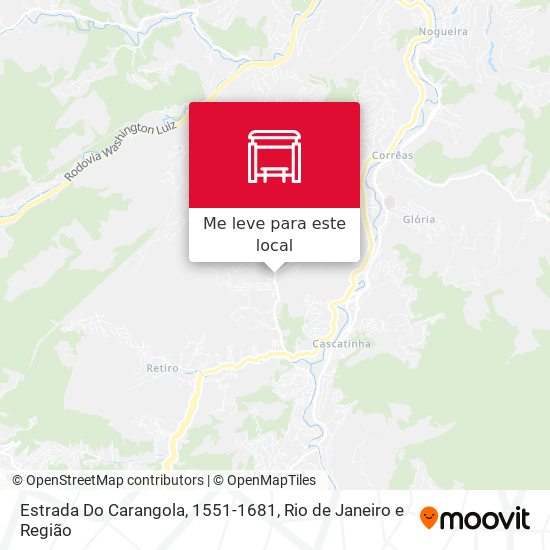 Estrada Do Carangola, 1551-1681 mapa