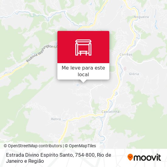 Estrada Divino Espírito Santo, 754-800 mapa