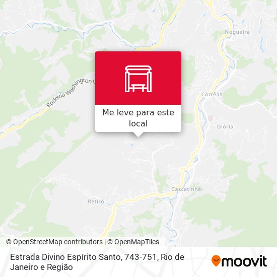 Estrada Divino Espírito Santo, 743-751 mapa