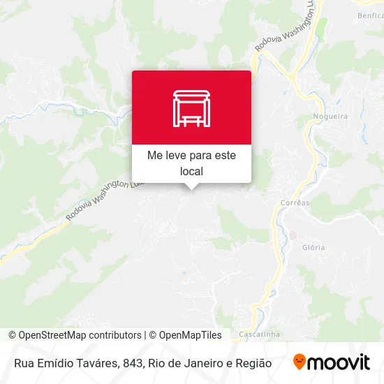 Rua Emídio Taváres, 843 mapa