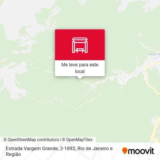 Estrada Vargem Grande, 2-1892 mapa