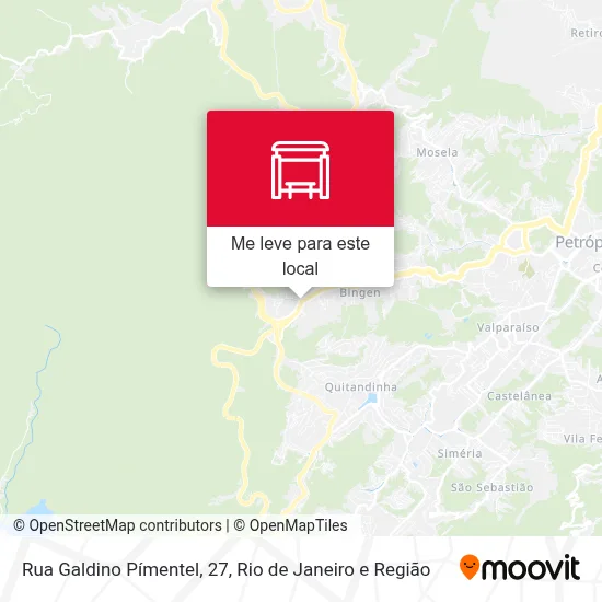 Rua Galdino Pímentel, 27 mapa