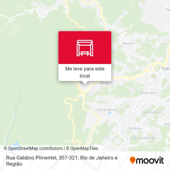 Rua Galdino Pímentel, 307-321 mapa