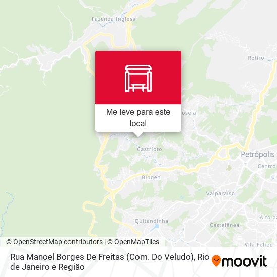 Rua Manoel Borges De Freitas (Com. Do Veludo) mapa