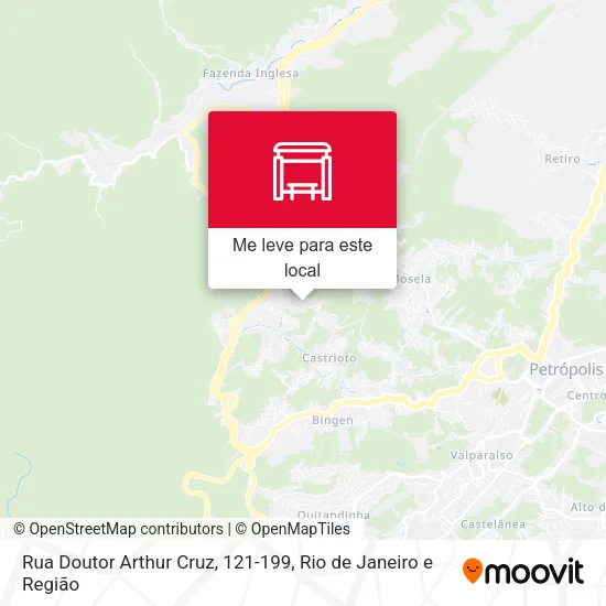 Rua Doutor Arthur Cruz, 121-199 mapa