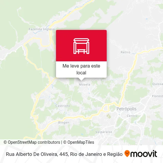Rua Alberto De Oliveira, 445 mapa