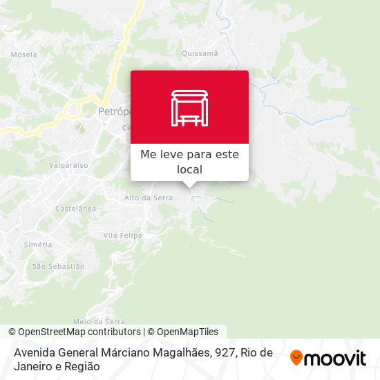 Avenida General Márciano Magalhães, 927 mapa