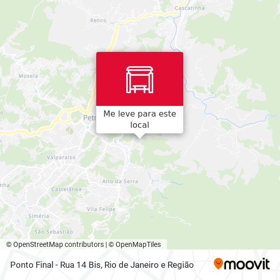 Ponto Final - Rua 14 Bis mapa