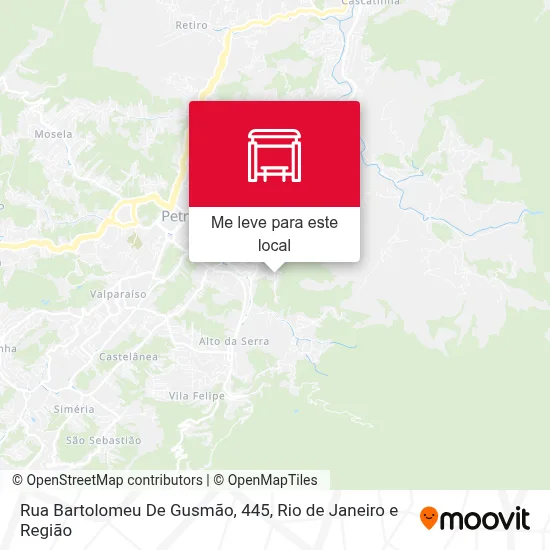 Rua Bartolomeu De Gusmão, 445 mapa