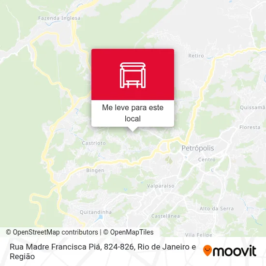 Rua Madre Francisca Piá, 824-826 mapa