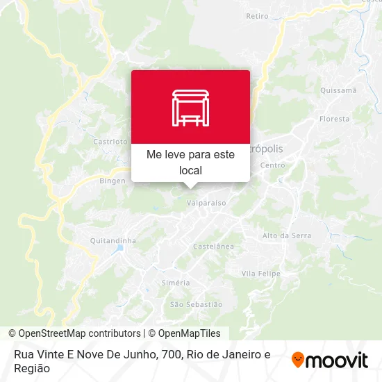 Rua Vinte E Nove De Junho, 700 mapa