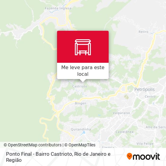 Ponto Final - Bairro Castrioto mapa