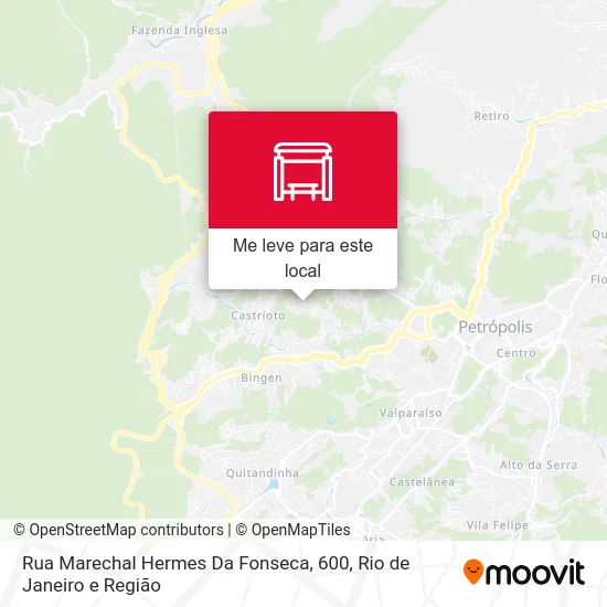 Rua Marechal Hermes Da Fonseca, 600 mapa