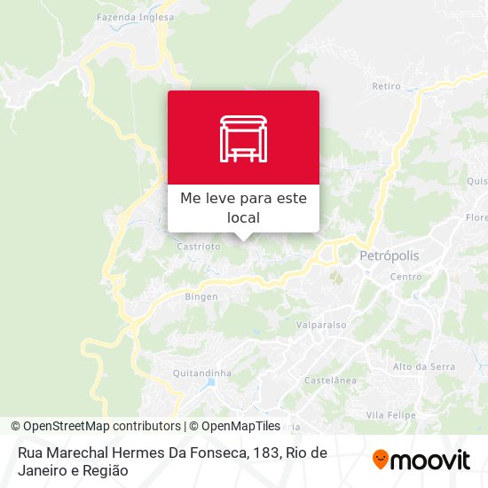 Rua Marechal Hermes Da Fonseca, 183 mapa
