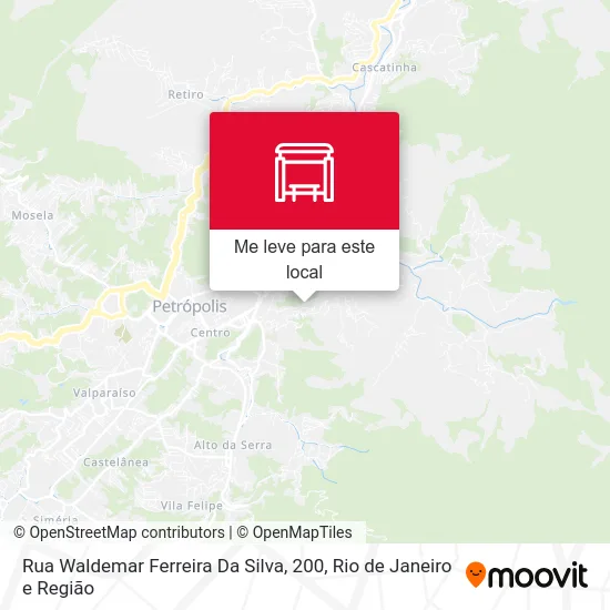 Rua Waldemar Ferreira Da Silva, 200 mapa
