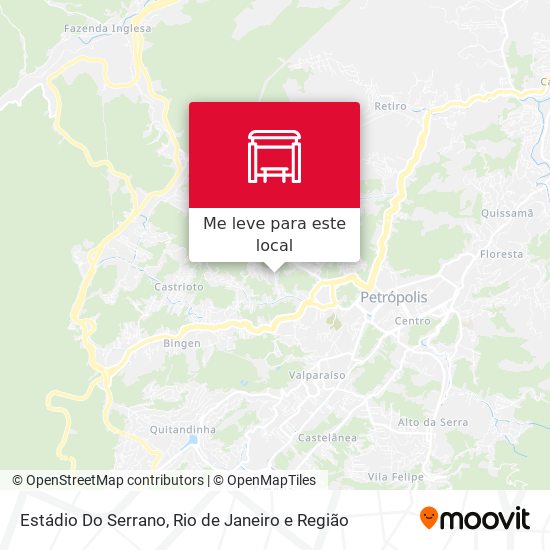 Estádio Do Serrano mapa