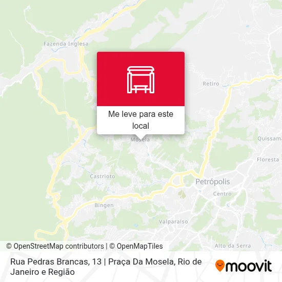 Rua Pedras Brancas, 13 | Praça Da Mosela mapa