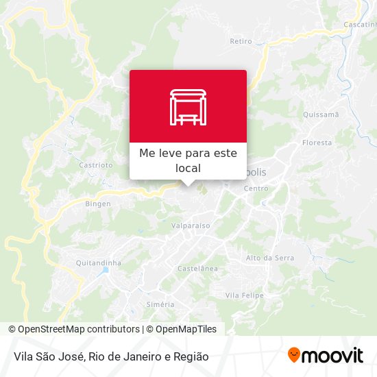 Vila São José mapa