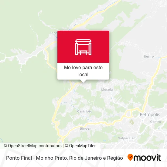 Ponto Final - Moinho Preto mapa