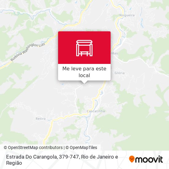 Estrada Do Carangola, 379-747 mapa