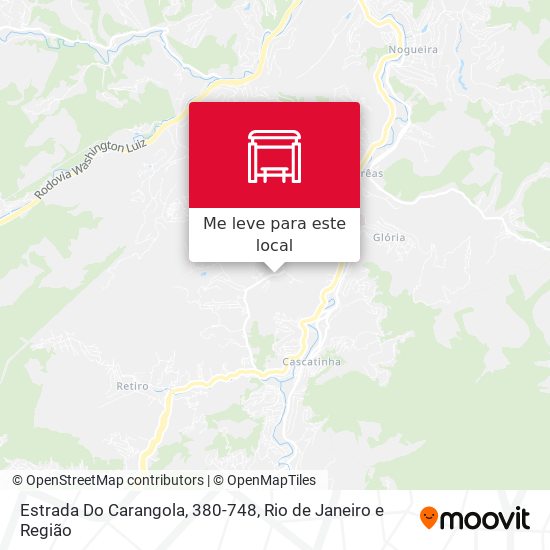 Estrada Do Carangola, 380-748 mapa