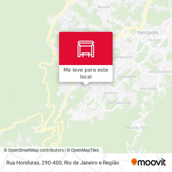 Rua Honduras, 290-400 mapa