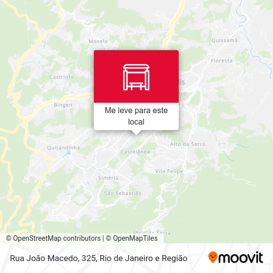 Rua João Macedo, 325 mapa