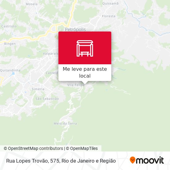 Rua Lopes Trovão, 575 mapa