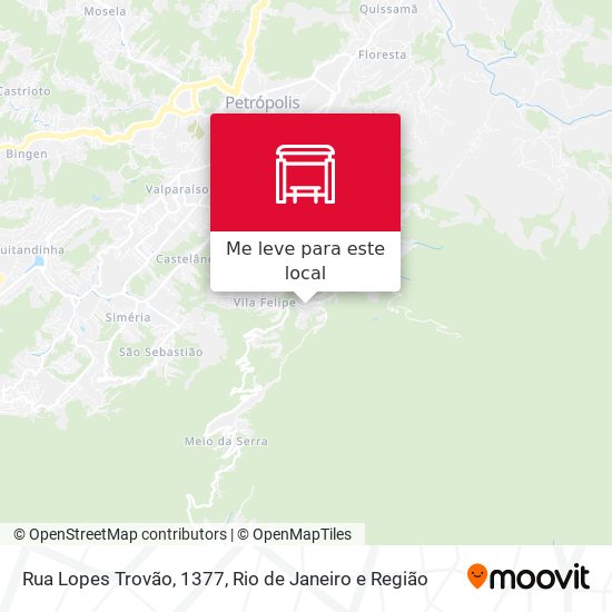 Rua Lopes Trovão, 1377 mapa