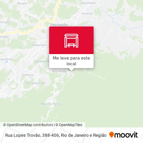 Rua Lopes Trovão, 388-406 mapa