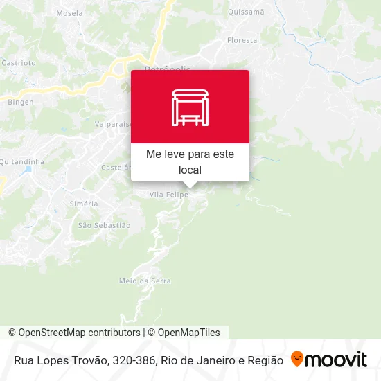 Rua Lopes Trovão, 320-386 mapa