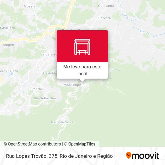 Rua Lopes Trovão, 375 mapa