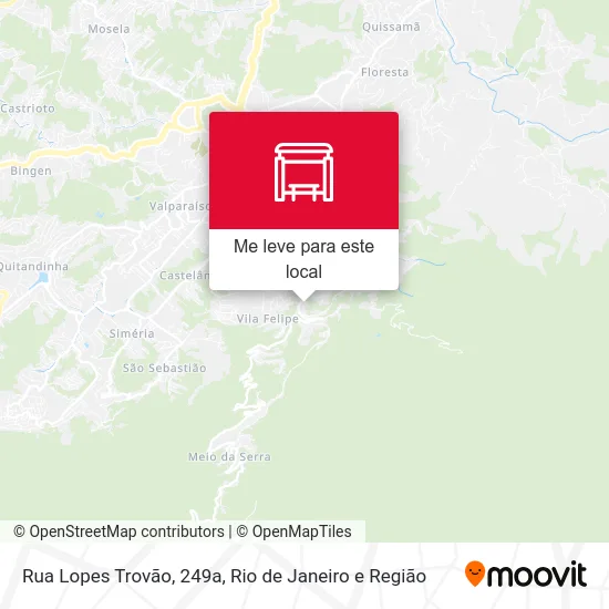 Rua Lopes Trovão, 249a mapa