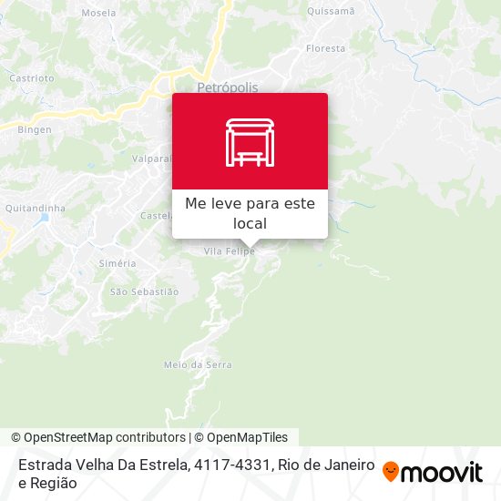 Estrada Velha Da Estrela, 4117-4331 mapa