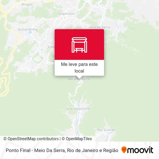 Ponto Final - Meio Da Serra mapa