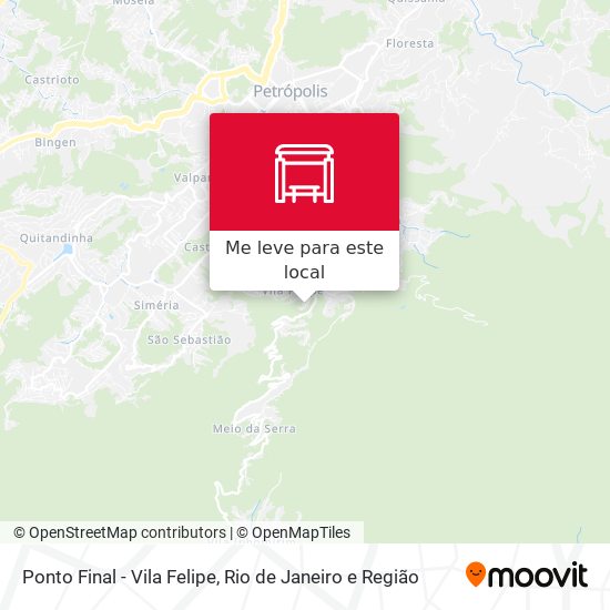 Ponto Final - Vila Felipe mapa