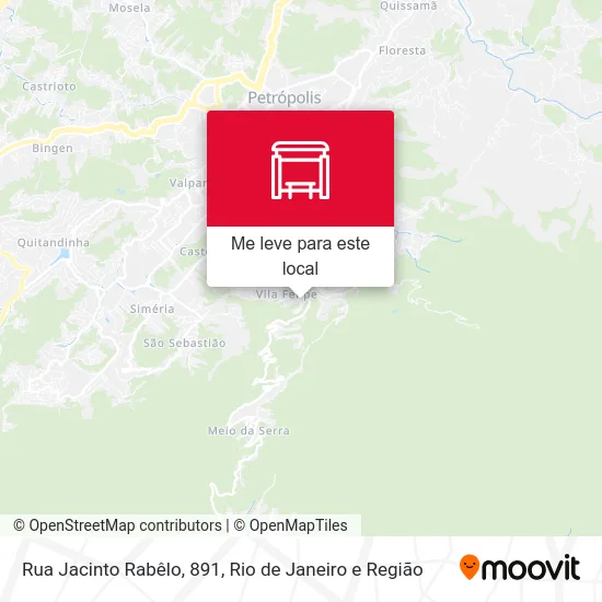 Rua Jacinto Rabêlo, 891 mapa