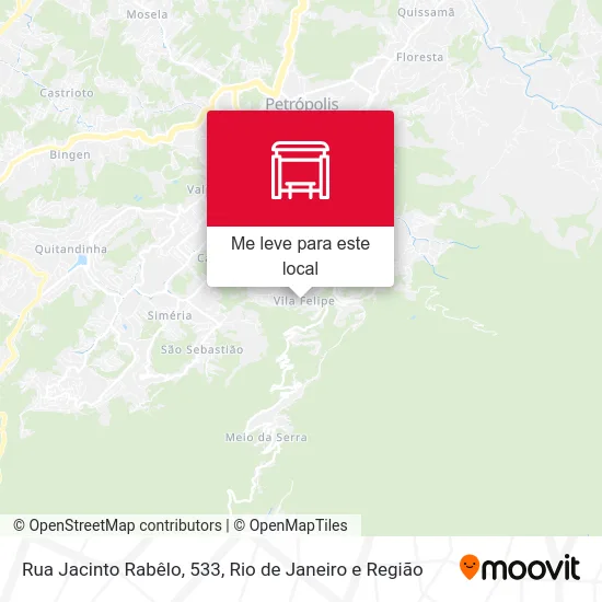 Rua Jacinto Rabêlo, 533 mapa