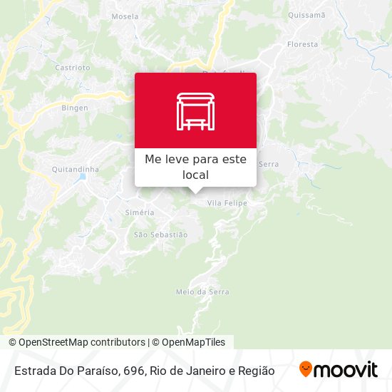 Estrada Do Paraíso, 696 mapa