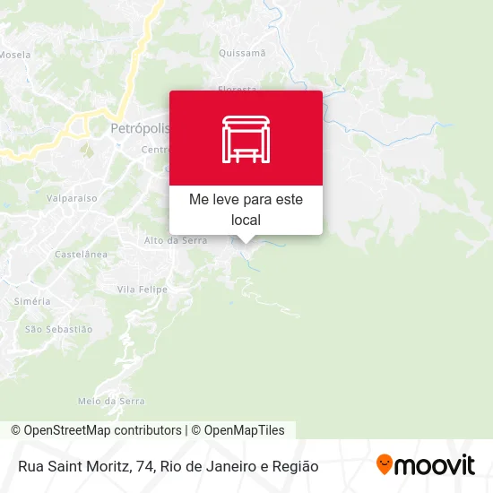 Rua Saint Moritz, 74 mapa