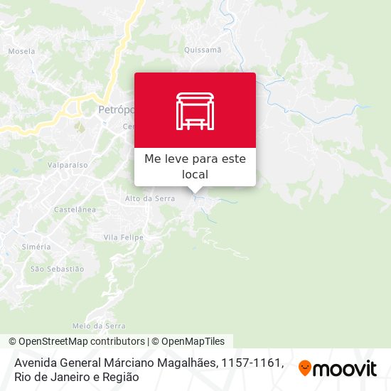 Avenida General Márciano Magalhães, 1157-1161 mapa