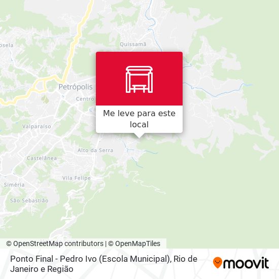 Ponto Final - Pedro Ivo (Escola Municipal) mapa