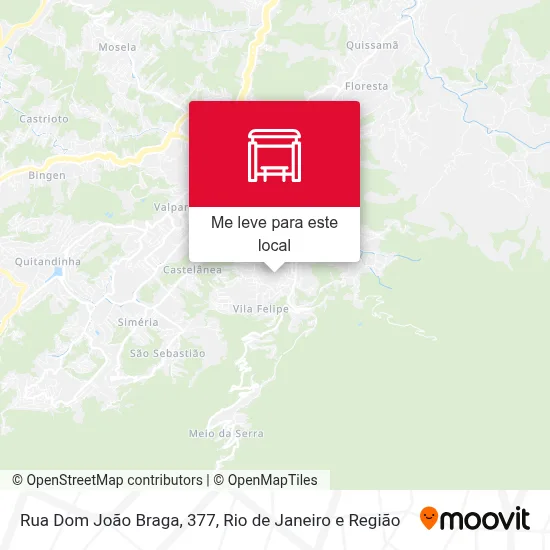 Rua Dom João Braga, 377 mapa