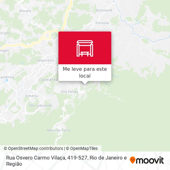 Rua Osvero Carmo Vilaça, 419-527 mapa