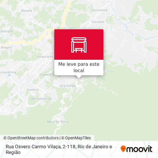 Rua Osvero Carmo Vilaça, 2-118 mapa