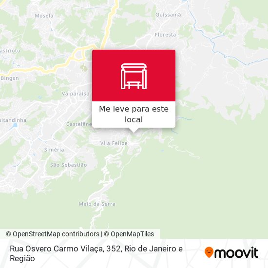 Rua Osvero Carmo Vilaça, 352 mapa