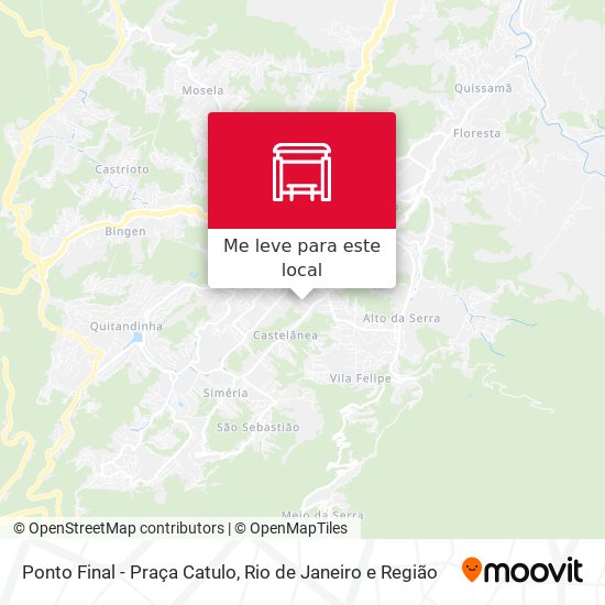Ponto Final - Praça Catulo mapa